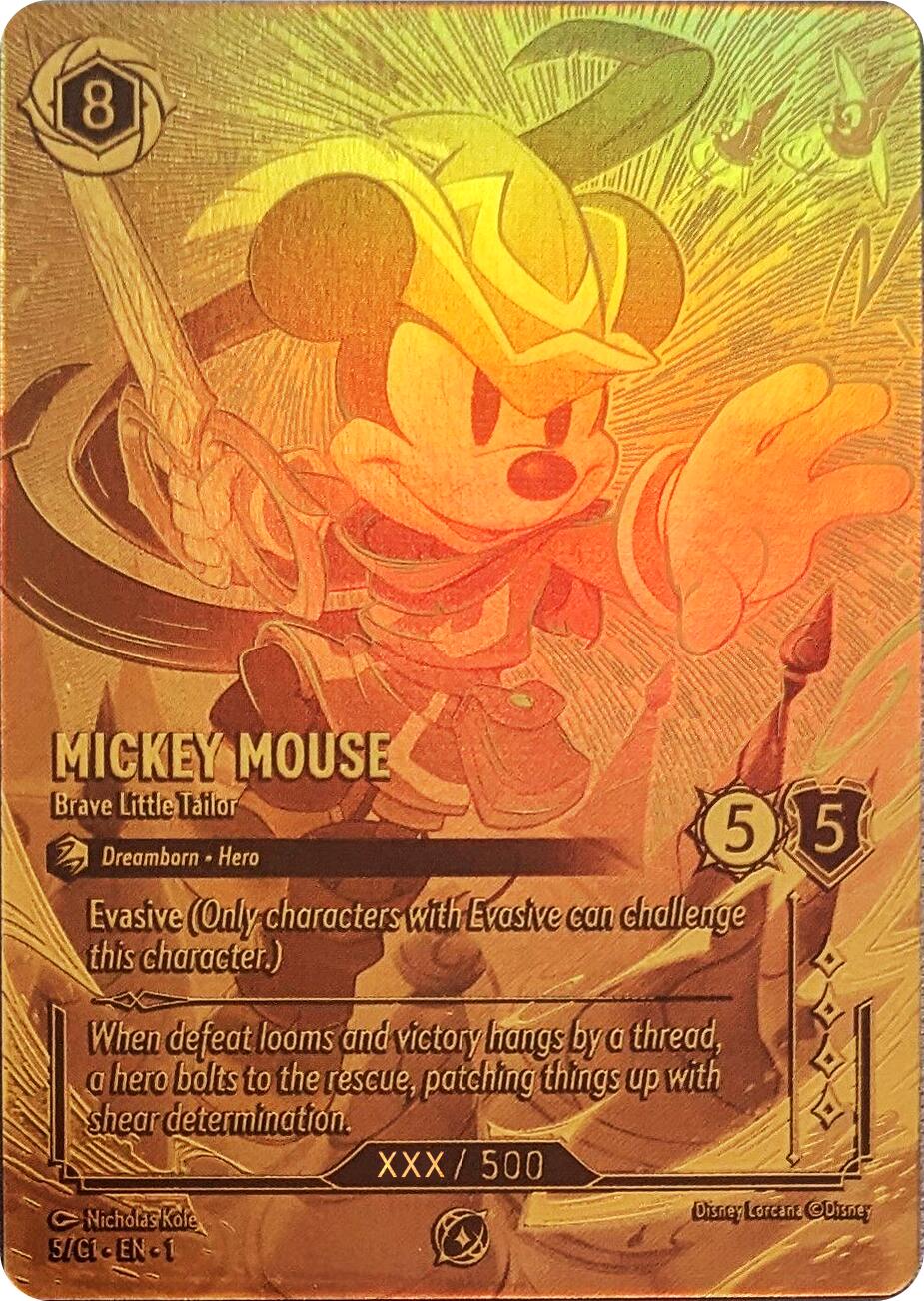 Mickey Mouse - Brave Little Tailor (Serial Numbered) (5) [Promo Cards] | Shuffle n Cut Hobbies & Games