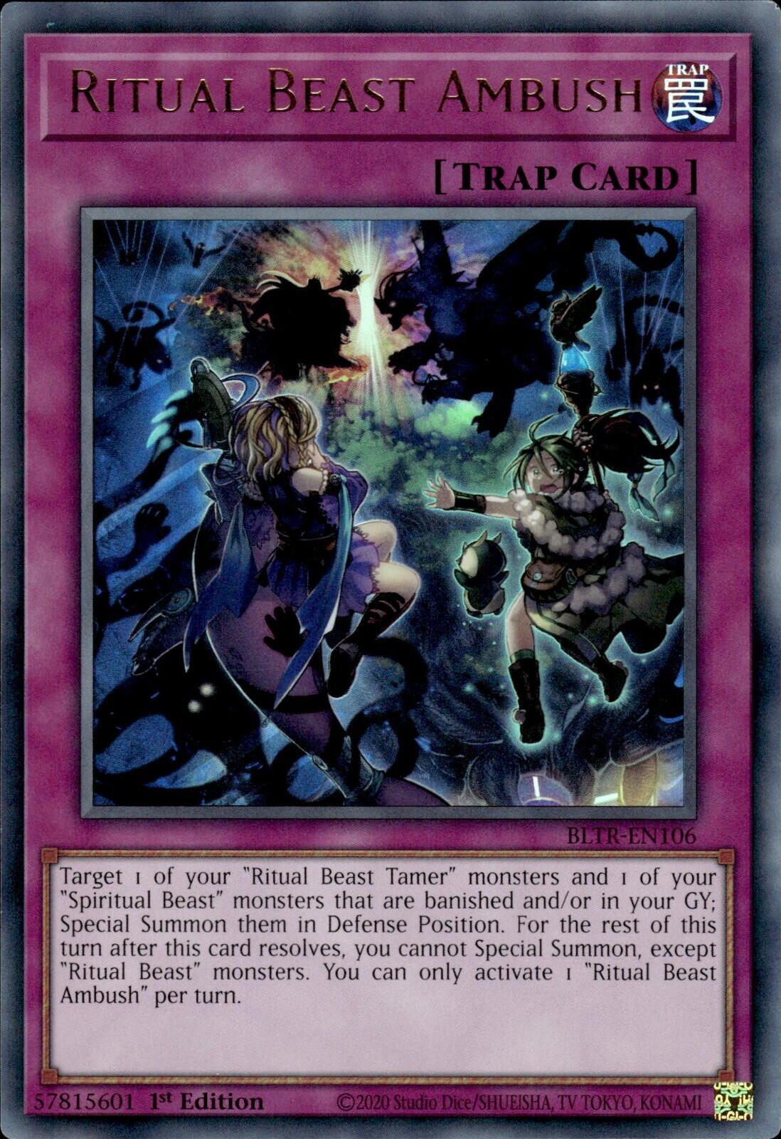 Ritual Beast Ambush [BLTR-EN106] Ultra Rare | Shuffle n Cut Hobbies & Games