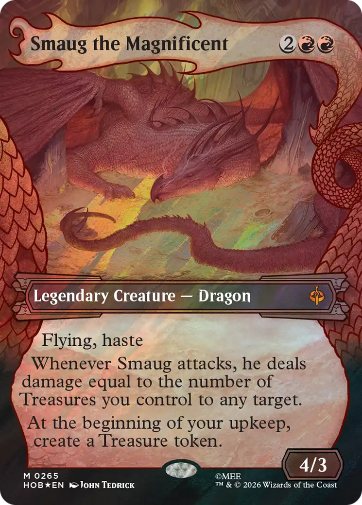Smaug the Magnificent (Showcase) (Surge Foil) [The Hobbit] | Shuffle n Cut Hobbies & Games