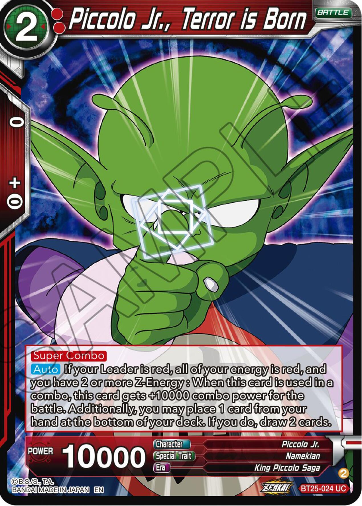 Piccolo Jr., Terror is Born (BT25-024) [Legend of the Dragon Balls] | Shuffle n Cut Hobbies & Games