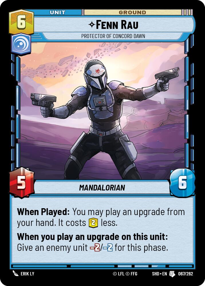Fenn Rau - Protector of Concord Dawn (067/262) (067/262) [Shadows of the Galaxy] | Shuffle n Cut Hobbies & Games
