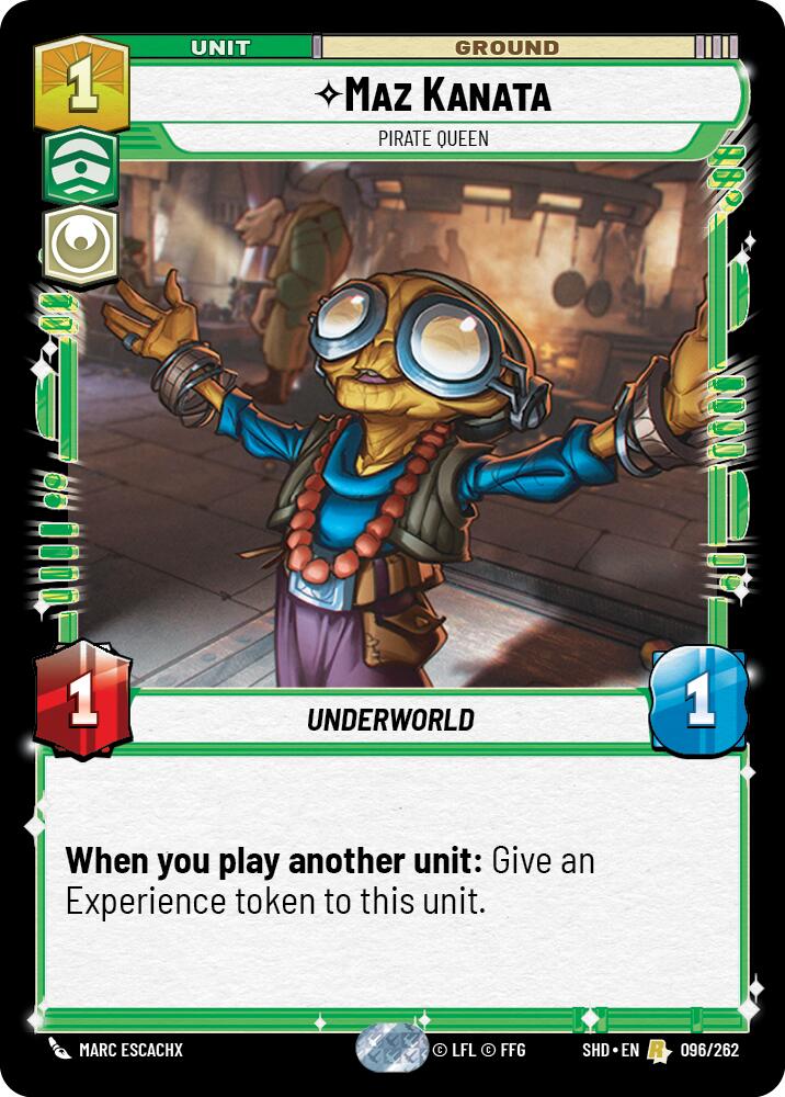 Maz Kanata - Pirate Queen (096/262) (096/262) [Shadows of the Galaxy] | Shuffle n Cut Hobbies & Games