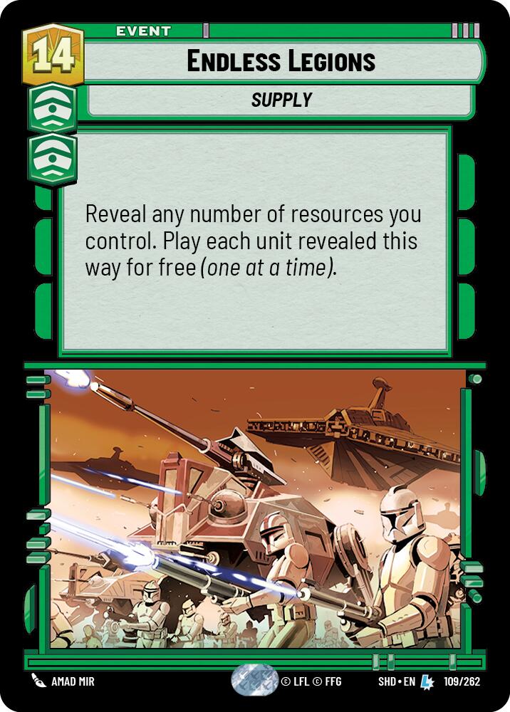 Endless Legions (109/262) (109/262) [Shadows of the Galaxy] | Shuffle n Cut Hobbies & Games
