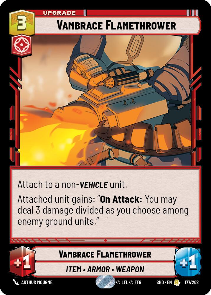 Vambrace Flamethrower (177/262) (177/262) [Shadows of the Galaxy] | Shuffle n Cut Hobbies & Games