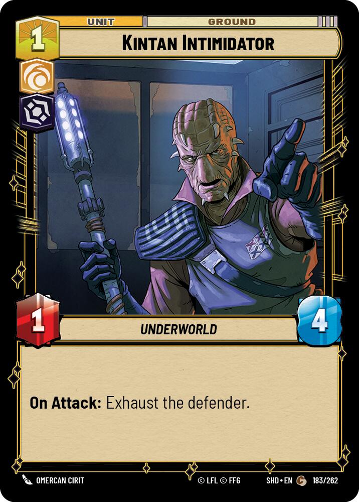 Kintan Intimidator (183/262) (183/262) [Shadows of the Galaxy] | Shuffle n Cut Hobbies & Games