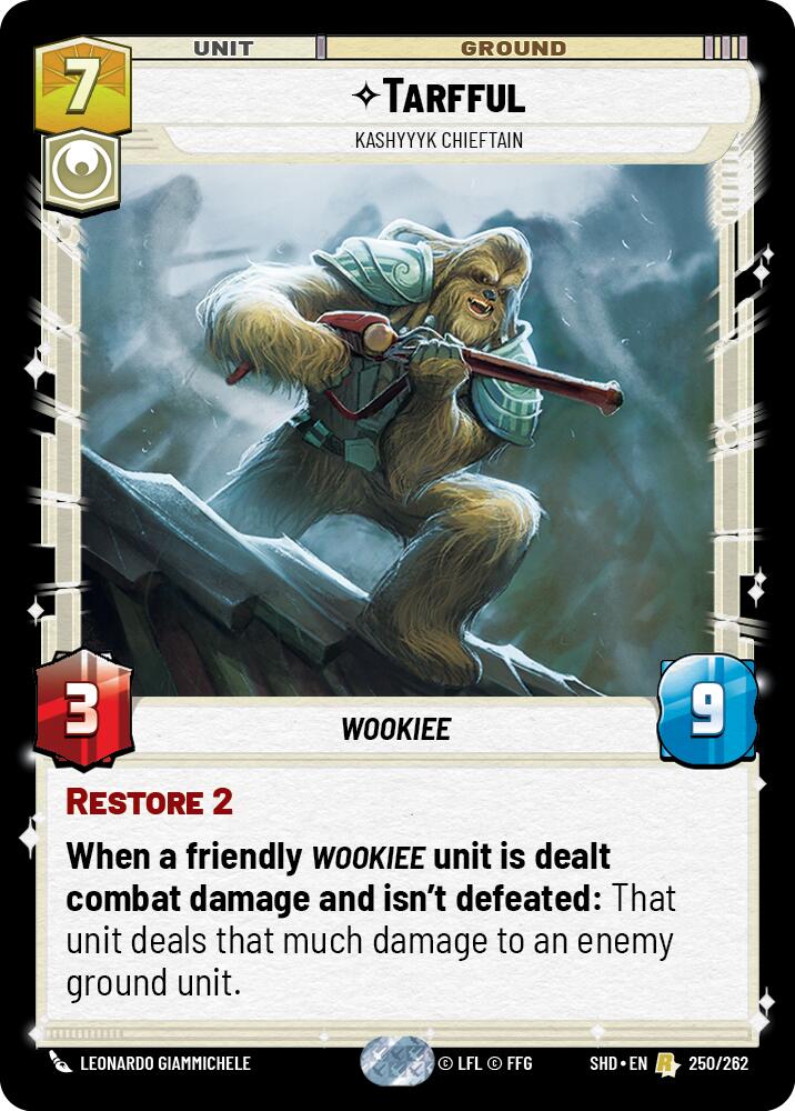 Tarfful - Kashyyyk Chieftain (250/262) (250/262) [Shadows of the Galaxy] | Shuffle n Cut Hobbies & Games