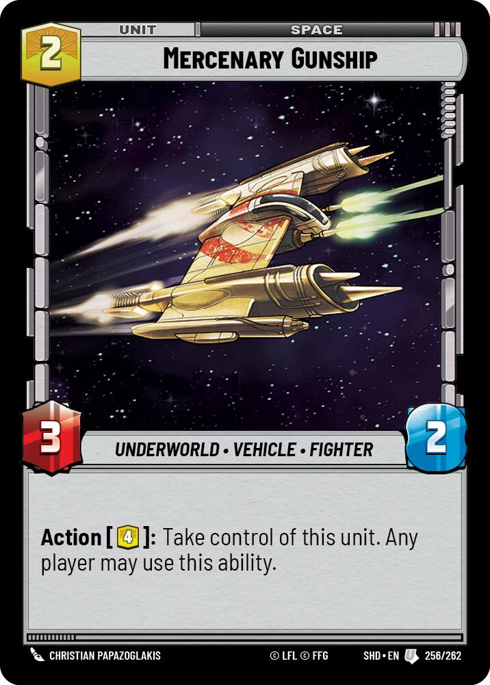 Mercenary Gunship (256/262) (256/262) [Shadows of the Galaxy] | Shuffle n Cut Hobbies & Games