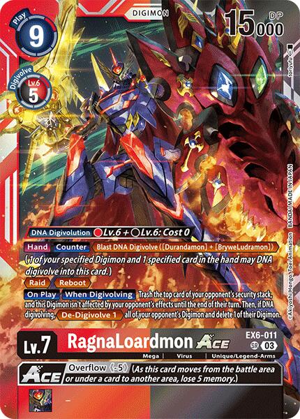 RagnaLoardmon ACE [EX6-011] [Infernal Ascension] | Shuffle n Cut Hobbies & Games