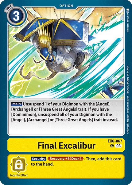 Final Excalibur [EX6-067] [Infernal Ascension] | Shuffle n Cut Hobbies & Games