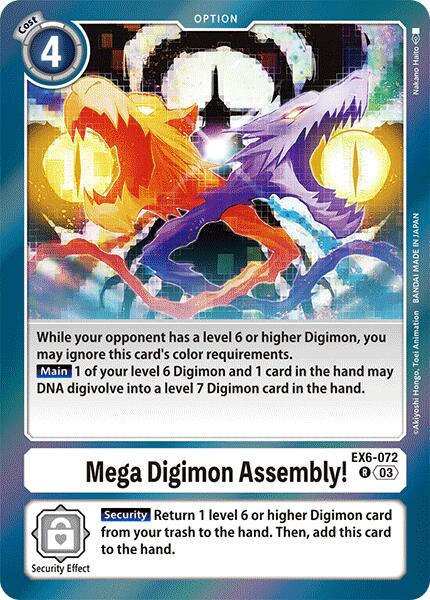 Mega Digimon Assembly! [EX6-072] [Infernal Ascension] | Shuffle n Cut Hobbies & Games