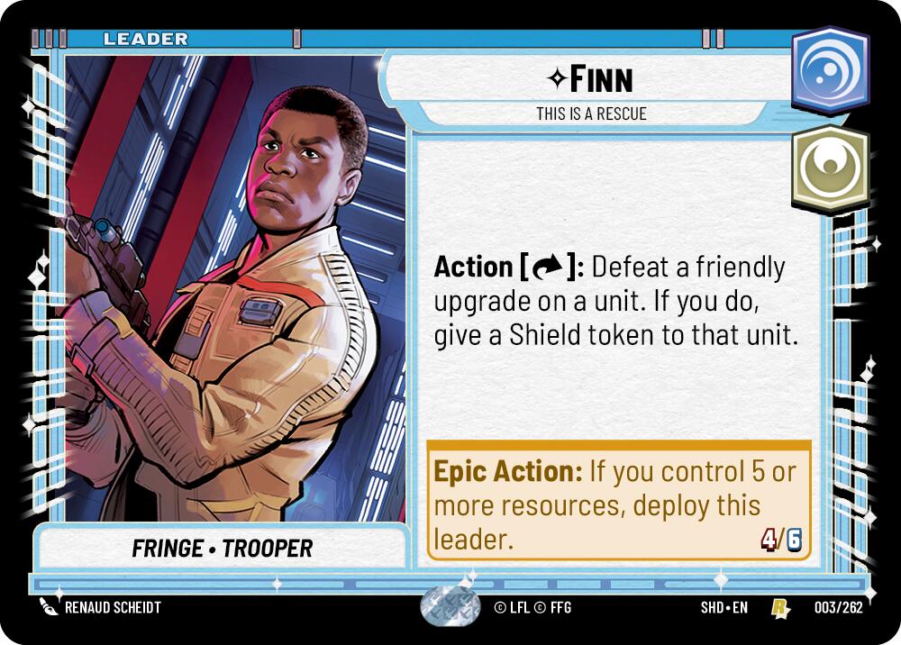 Finn - This is a Rescue (003/262) (003/262) [Shadows of the Galaxy] | Shuffle n Cut Hobbies & Games