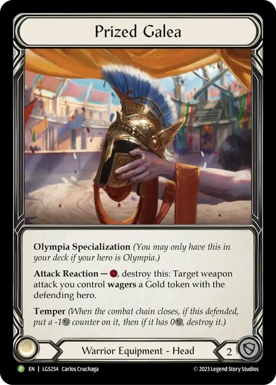 Prized Galea [LGS254] (Promo)  Cold Foil | Shuffle n Cut Hobbies & Games