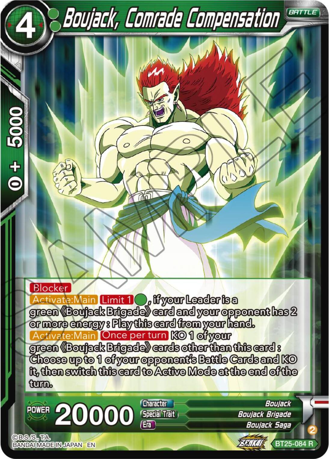 Boujack, Comrade Compensation (BT25-084) [Legend of the Dragon Balls] | Shuffle n Cut Hobbies & Games