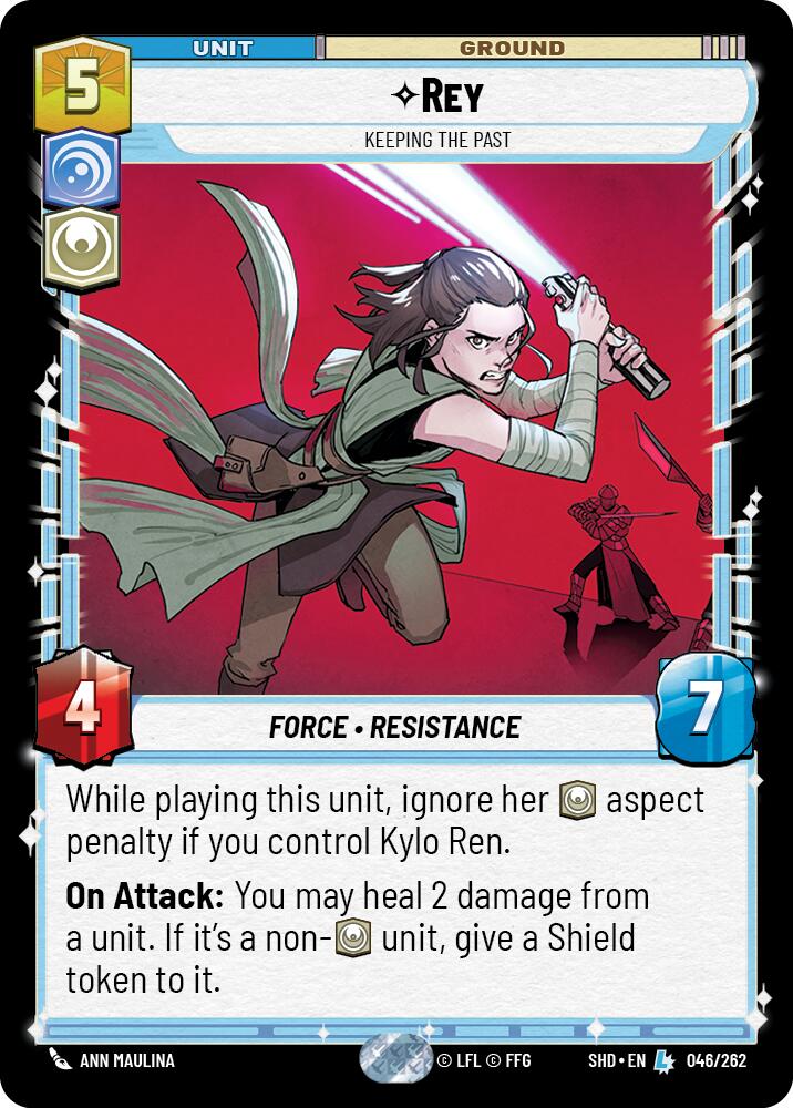 Rey - Keeping the Past (046/262) (046/262) [Shadows of the Galaxy] | Shuffle n Cut Hobbies & Games