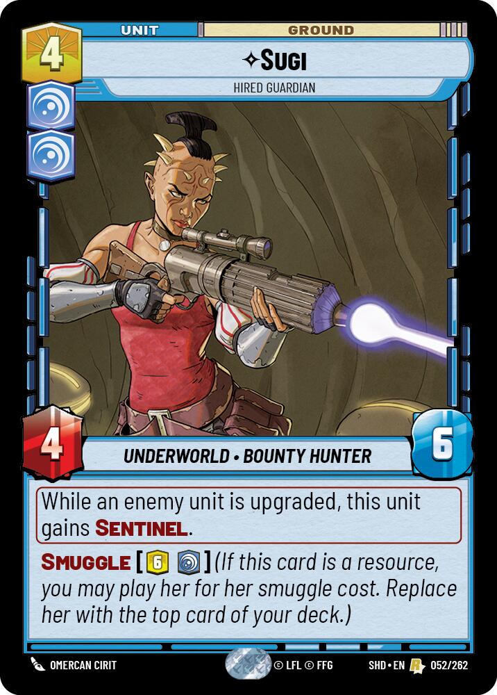 Sugi - Hired Guardian (052/262) (052/262) [Shadows of the Galaxy] | Shuffle n Cut Hobbies & Games