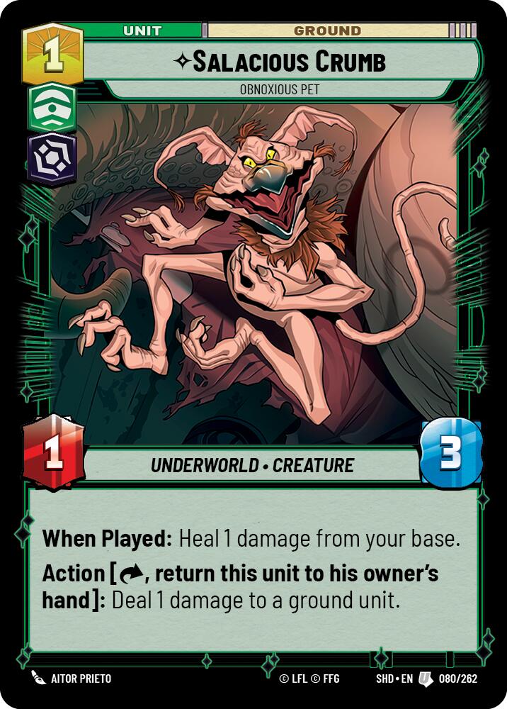 Salacious Crumb - Obnoxious Pet (080/262) (080/262) [Shadows of the Galaxy] | Shuffle n Cut Hobbies & Games