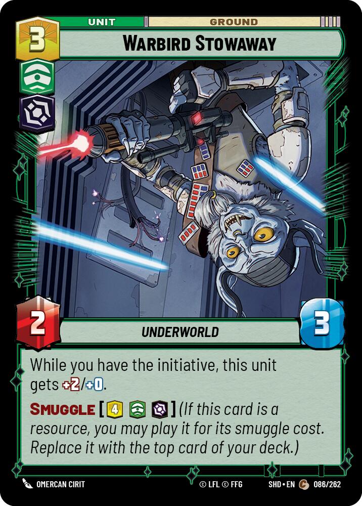 Warbird Stowaway (086/262) (086/262) [Shadows of the Galaxy] | Shuffle n Cut Hobbies & Games