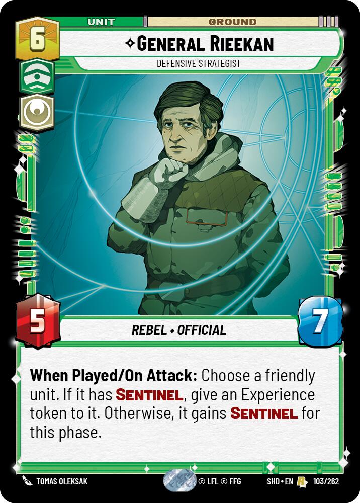 General Rieekan - Defensive Strategist (103/262) (103/262) [Shadows of the Galaxy] | Shuffle n Cut Hobbies & Games