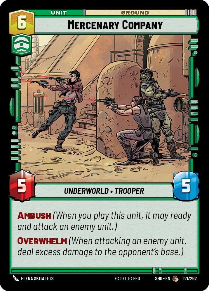 Mercenary Company (121/262) (121/262) [Shadows of the Galaxy] | Shuffle n Cut Hobbies & Games