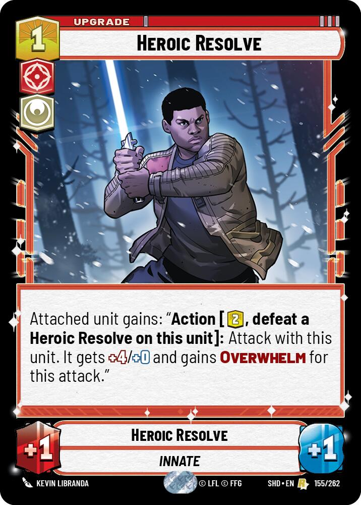 Heroic Resolve (155/262) (155/262) [Shadows of the Galaxy] | Shuffle n Cut Hobbies & Games