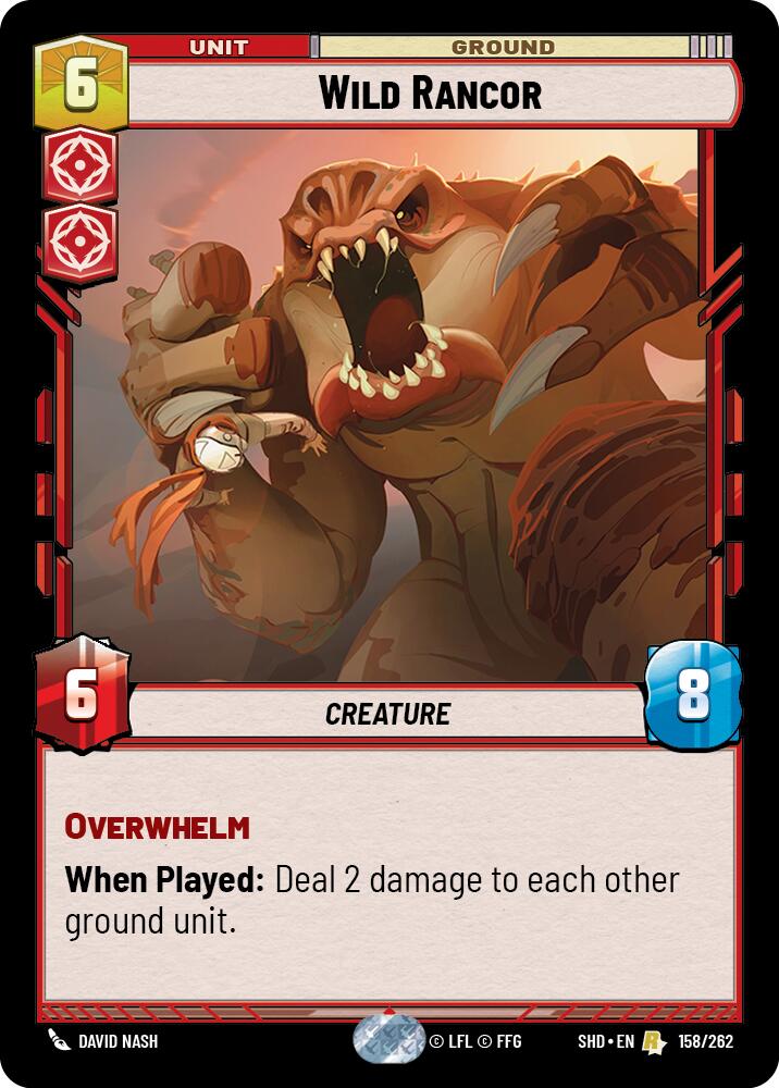 Wild Rancor (158/262) (158/262) [Shadows of the Galaxy] | Shuffle n Cut Hobbies & Games