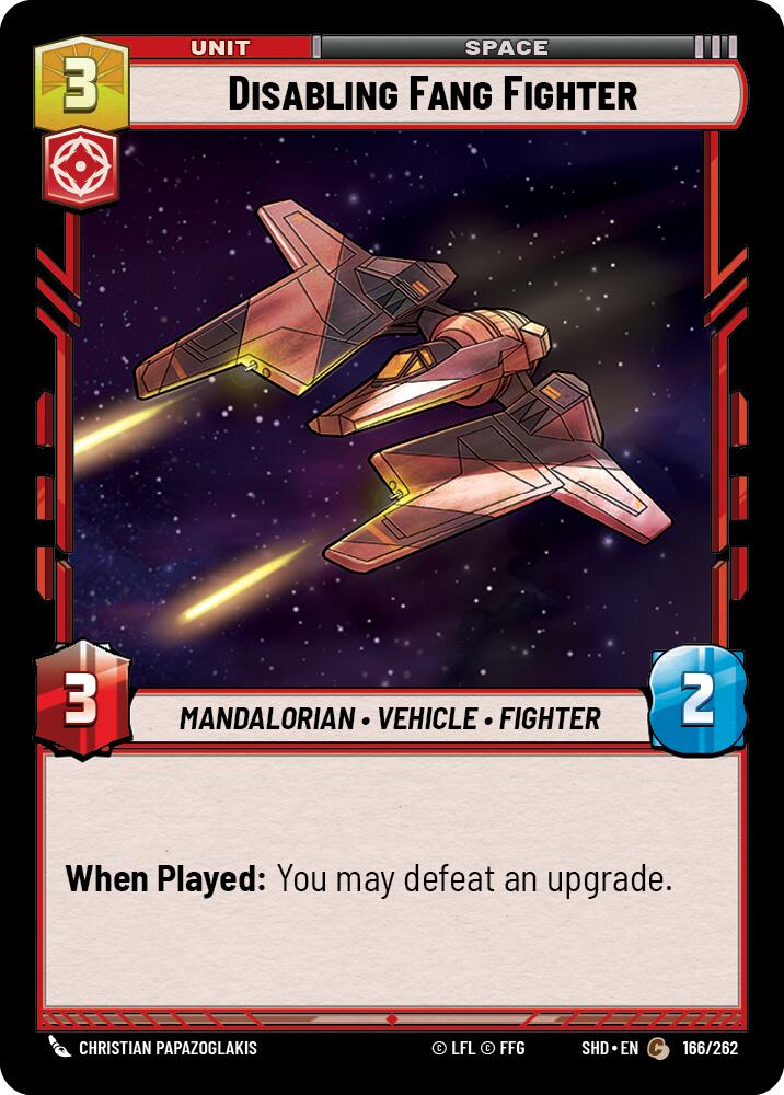 Disabling Fang Fighter (166/262) (166/262) [Shadows of the Galaxy] | Shuffle n Cut Hobbies & Games