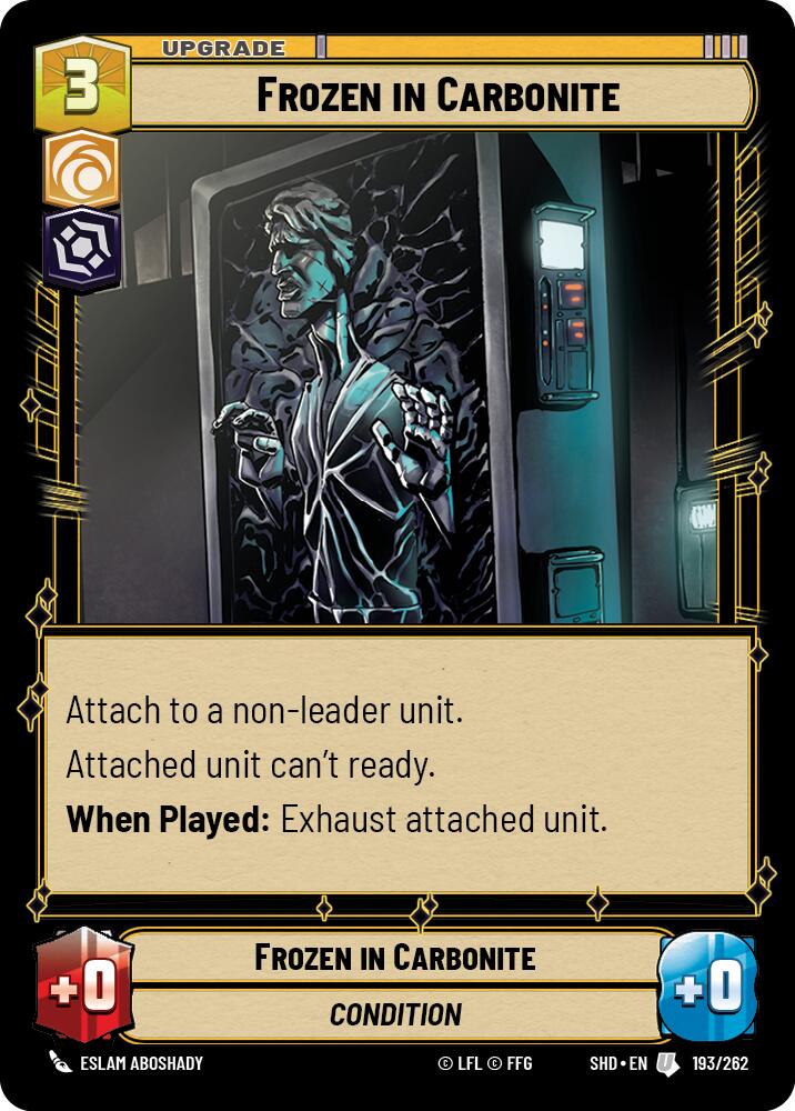 Frozen in Carbonite (193/262) (193/262) [Shadows of the Galaxy] | Shuffle n Cut Hobbies & Games