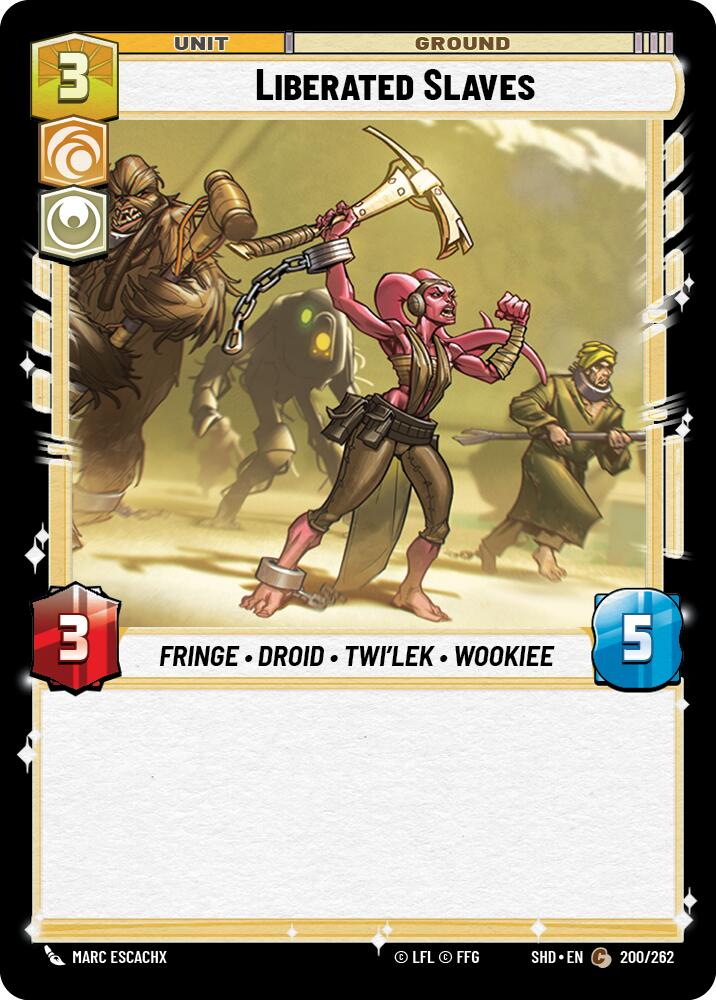Liberated Slaves (200/262) (200/262) [Shadows of the Galaxy] | Shuffle n Cut Hobbies & Games