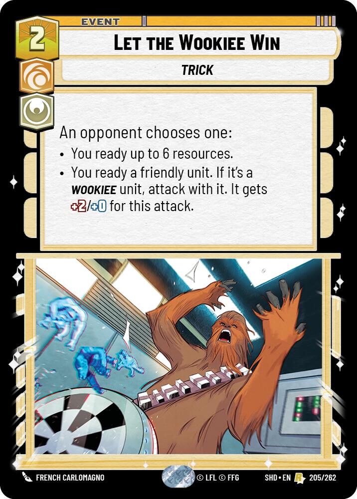 Let the Wookiee Win (205/262) (205/262) [Shadows of the Galaxy] | Shuffle n Cut Hobbies & Games