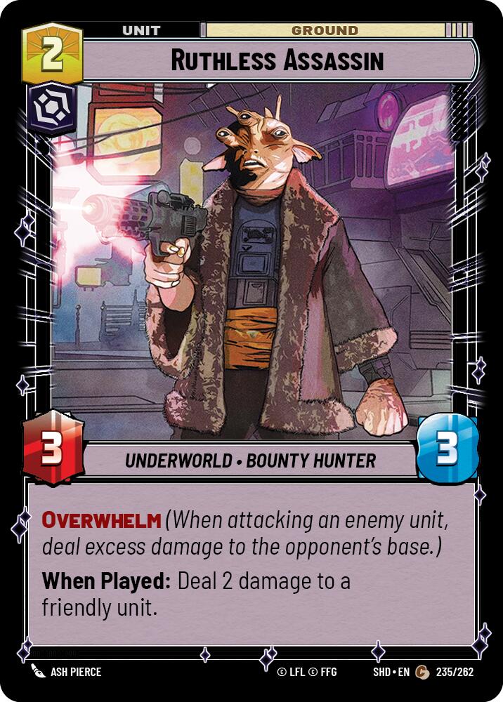 Ruthless Assassin (235/262) (235/262) [Shadows of the Galaxy] | Shuffle n Cut Hobbies & Games