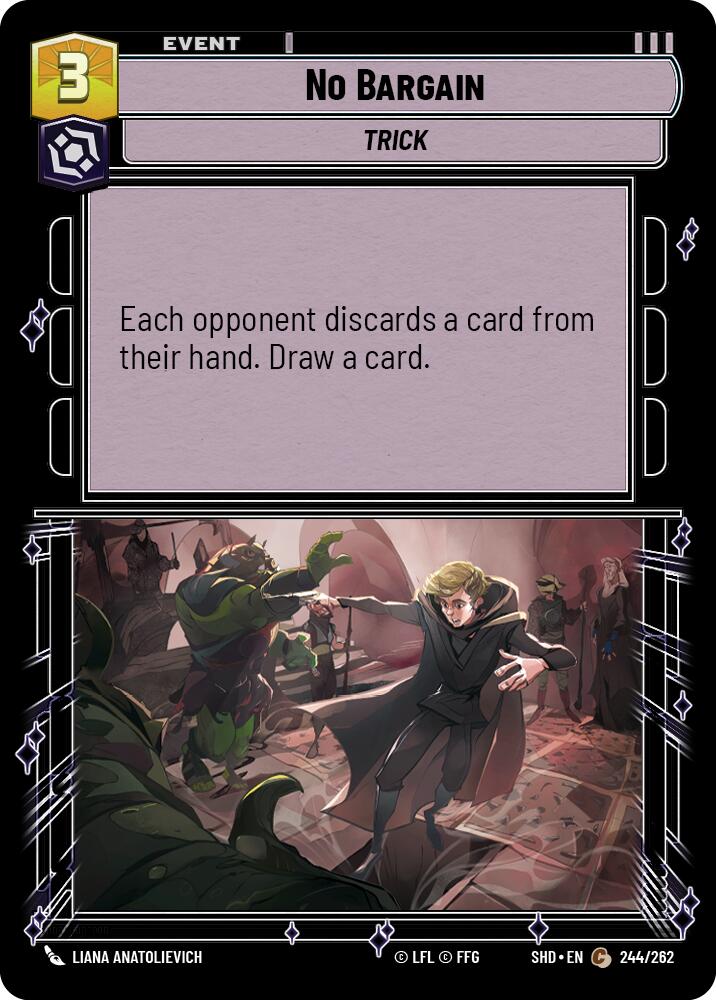 No Bargain (244/262) (244/262) [Shadows of the Galaxy] | Shuffle n Cut Hobbies & Games