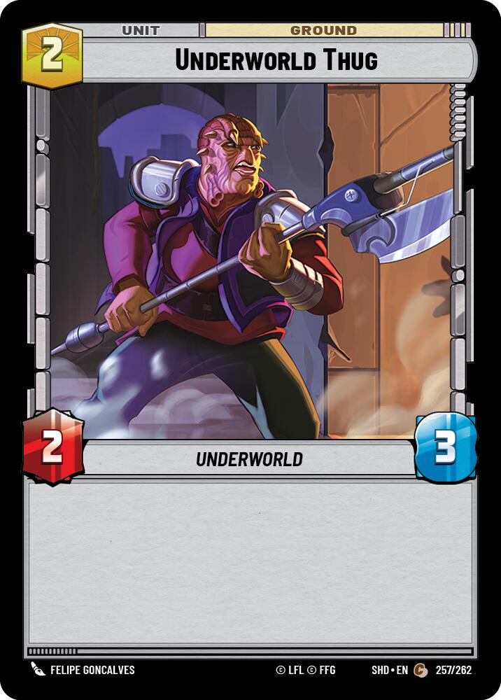 Underworld Thug (257/262) (257/262) [Shadows of the Galaxy] | Shuffle n Cut Hobbies & Games