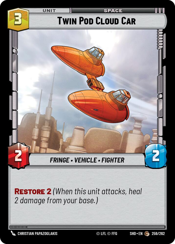 Twin Pod Cloud Car (259/262) (259/262) [Shadows of the Galaxy] | Shuffle n Cut Hobbies & Games