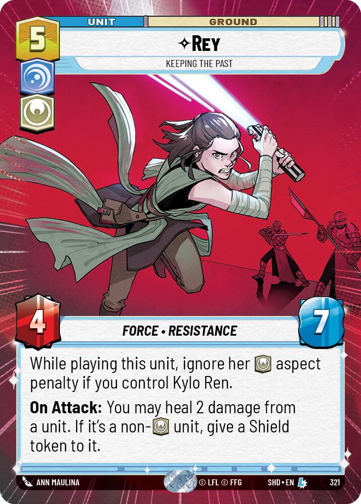 Rey - Keeping the Past (321) (Hyperspace) (321) [Shadows of the Galaxy] | Shuffle n Cut Hobbies & Games