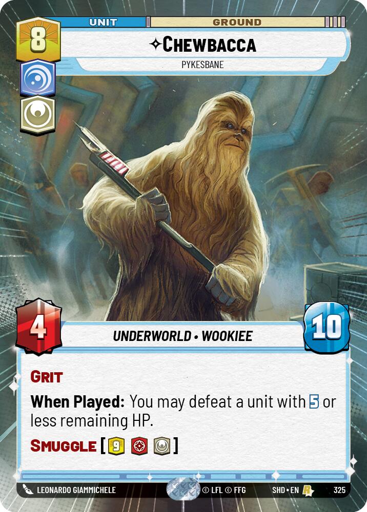 Chewbacca - Pykesbane (325) (Hyperspace) (325) [Shadows of the Galaxy] | Shuffle n Cut Hobbies & Games