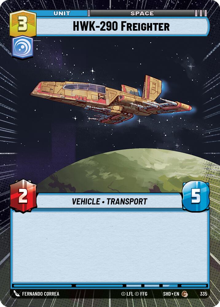 HWK-290 Freighter (335) (Hyperspace) (335) [Shadows of the Galaxy] | Shuffle n Cut Hobbies & Games