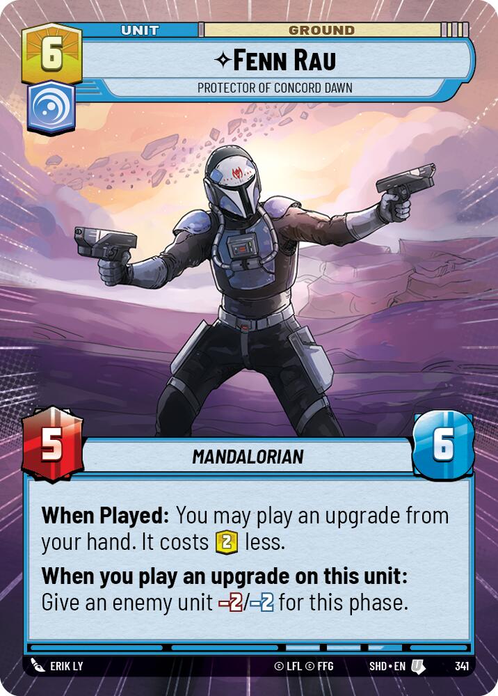 Fenn Rau - Protector of Concord Dawn (341) (Hyperspace) (341) [Shadows of the Galaxy] | Shuffle n Cut Hobbies & Games