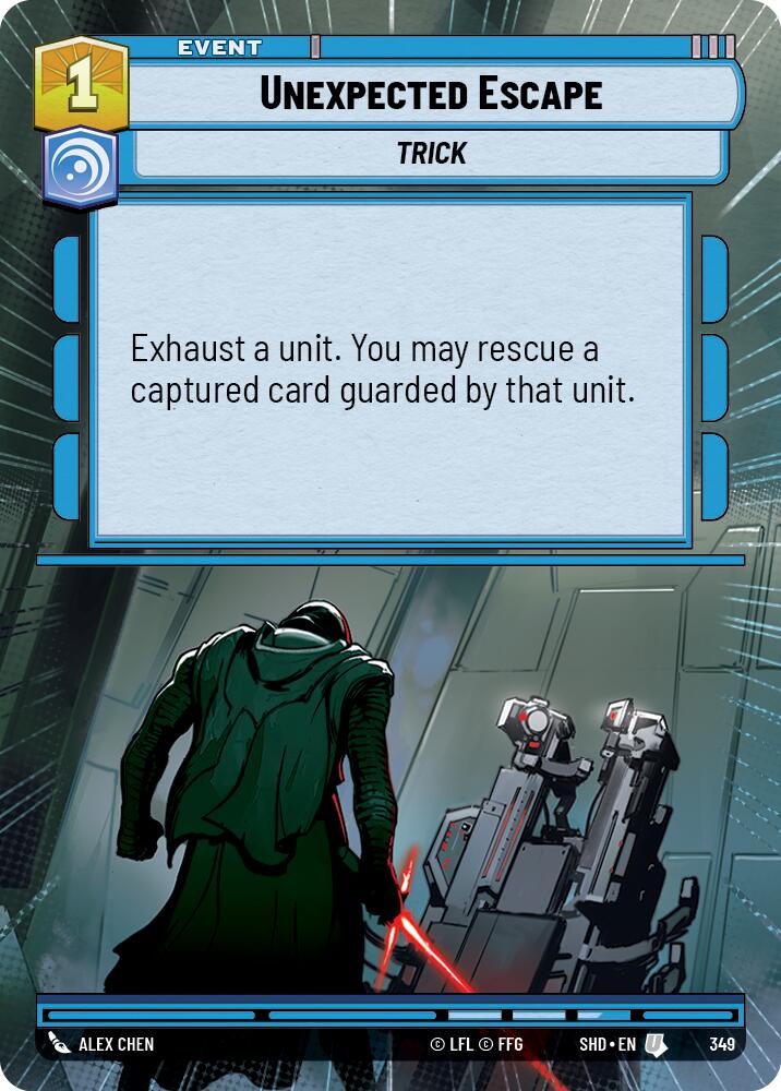 Unexpected Escape (349) (Hyperspace) (349) [Shadows of the Galaxy] | Shuffle n Cut Hobbies & Games