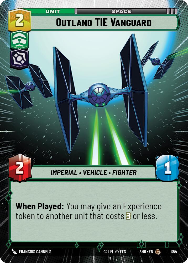 Outland TIE Vanguard (354) (Hyperspace) (354) [Shadows of the Galaxy] | Shuffle n Cut Hobbies & Games