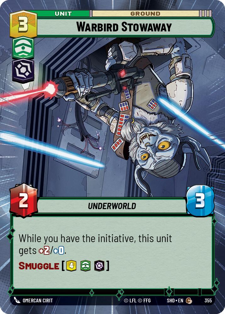 Warbird Stowaway (355) (Hyperspace) (355) [Shadows of the Galaxy] | Shuffle n Cut Hobbies & Games
