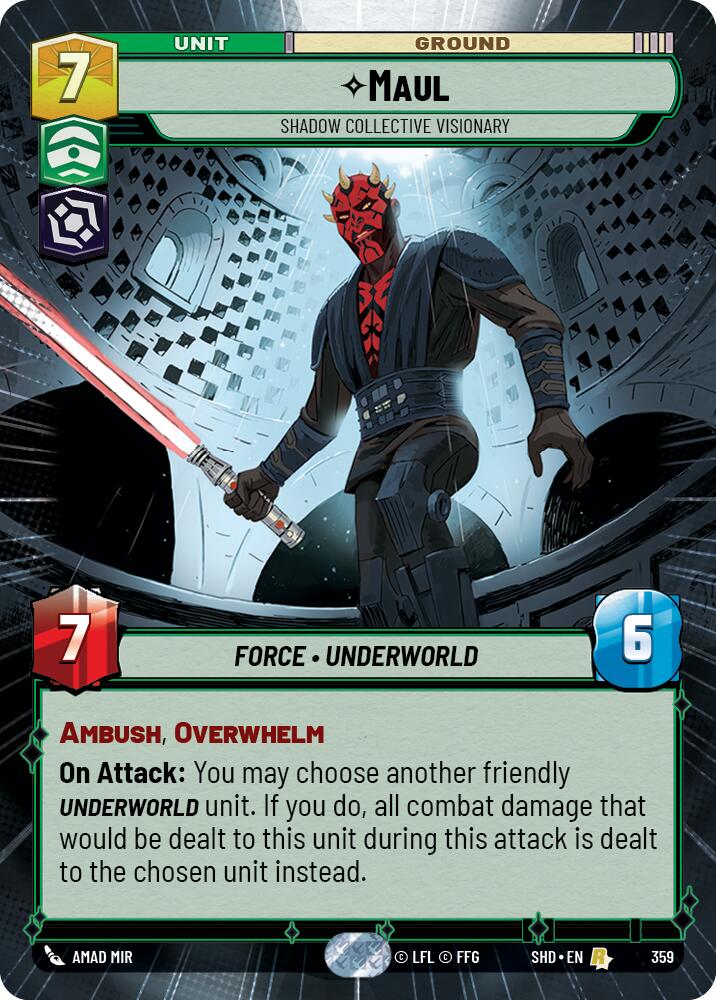 Maul - Shadow Collective Visionary (359) (Hyperspace) (359) [Shadows of the Galaxy] | Shuffle n Cut Hobbies & Games