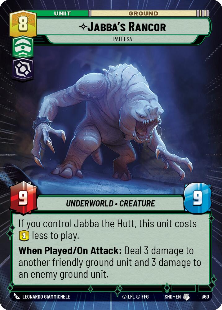 Jabba's Rancor - Pateesa (360) (Hyperspace) (360) [Shadows of the Galaxy] | Shuffle n Cut Hobbies & Games