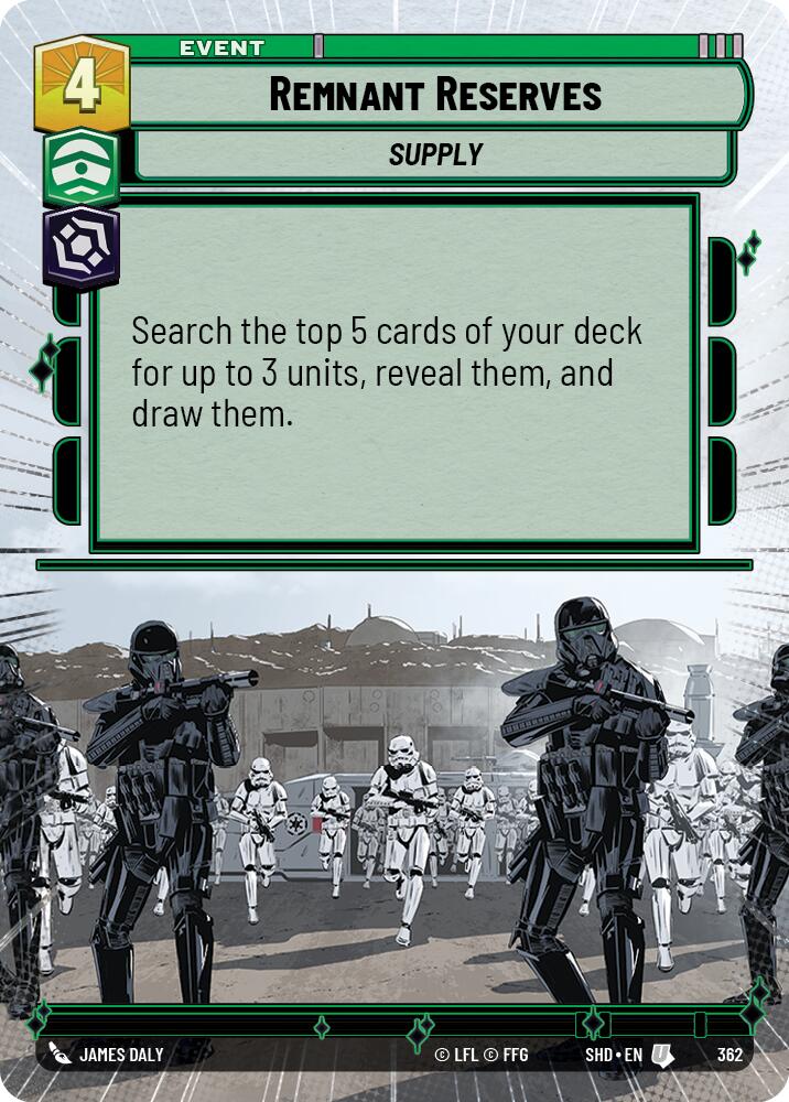 Remnant Reserves (362) (Hyperspace) (362) [Shadows of the Galaxy] | Shuffle n Cut Hobbies & Games
