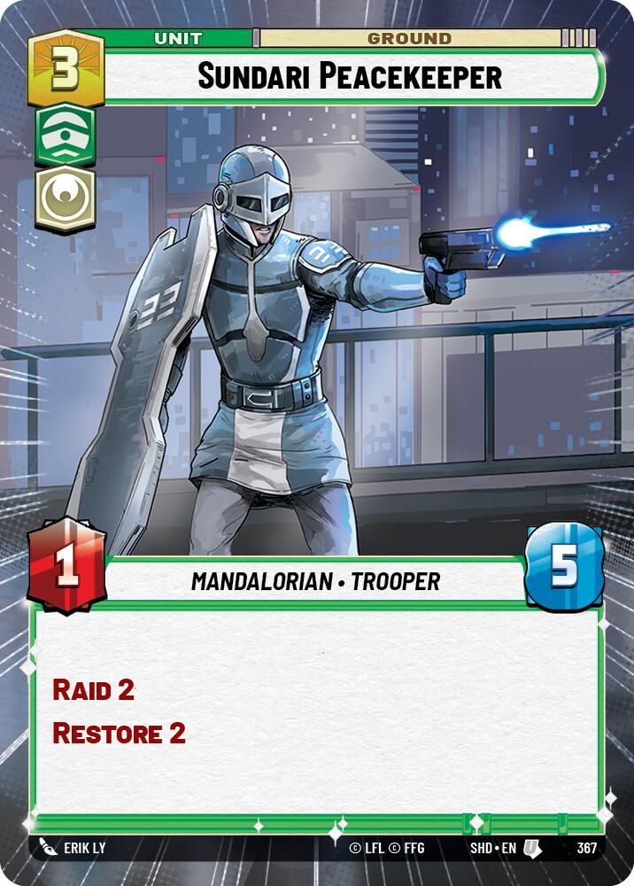 Sundari Peacekeeper (367) (Hyperspace) (367) [Shadows of the Galaxy] | Shuffle n Cut Hobbies & Games