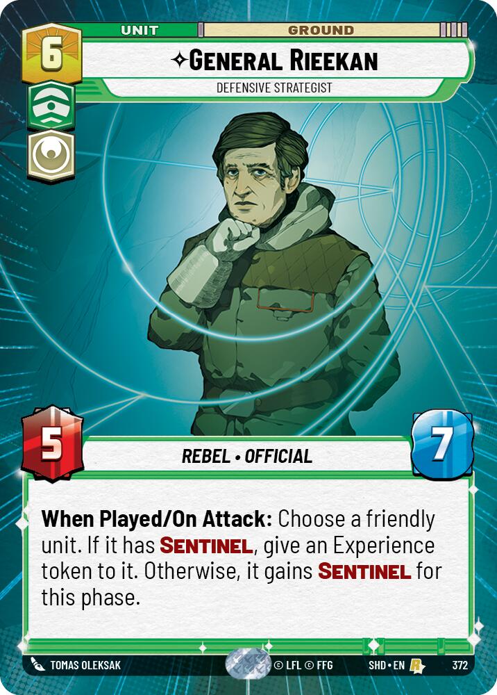 General Rieekan - Defensive Strategist (372) (Hyperspace) (372) [Shadows of the Galaxy] | Shuffle n Cut Hobbies & Games