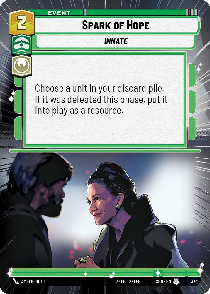 Spark of Hope (374) (Hyperspace) (374) [Shadows of the Galaxy] | Shuffle n Cut Hobbies & Games