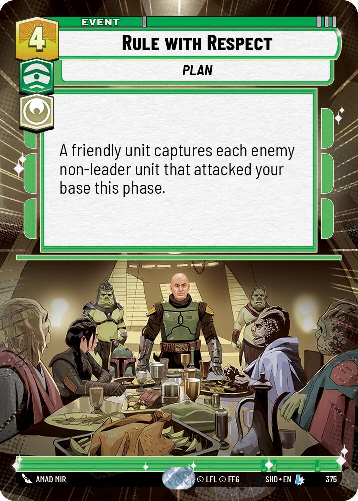 Rule With Respect (375) (Hyperspace) (375) [Shadows of the Galaxy] | Shuffle n Cut Hobbies & Games