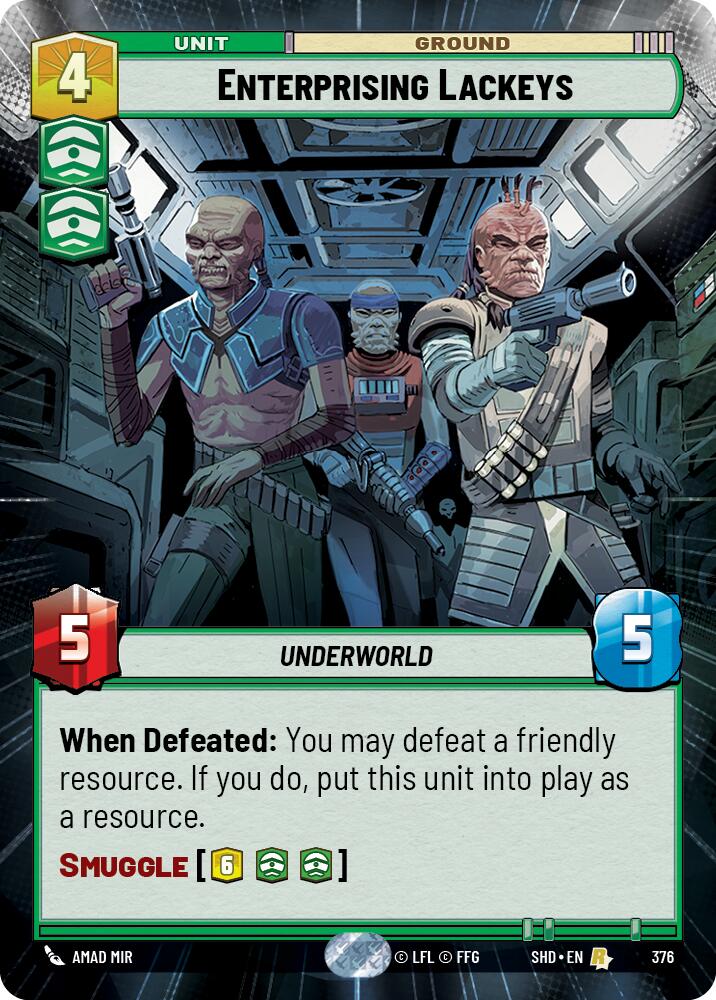 Enterprising Lackeys (376) (Hyperspace) (376) [Shadows of the Galaxy] | Shuffle n Cut Hobbies & Games