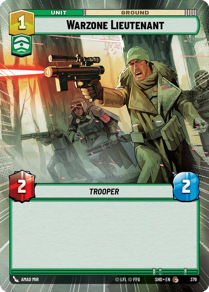 Warzone Lieutenant (379) (Hyperspace) (379) [Shadows of the Galaxy] | Shuffle n Cut Hobbies & Games