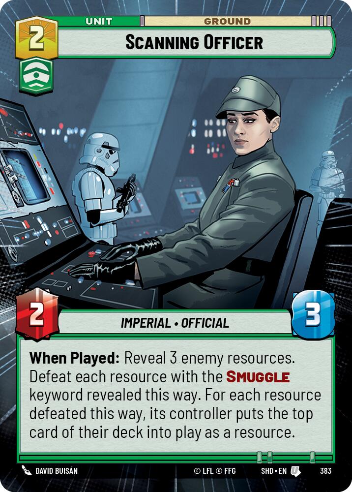 Scanning Officer (383) (Hyperspace) (383) [Shadows of the Galaxy] | Shuffle n Cut Hobbies & Games